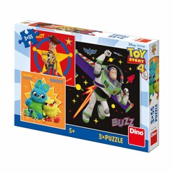 Puzzle - Toy Story 4 (3 x 55 dílků)