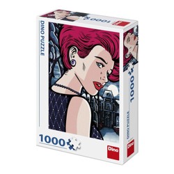 Puzzle - Pop Art - Tajemná žena (1000 dílků)
