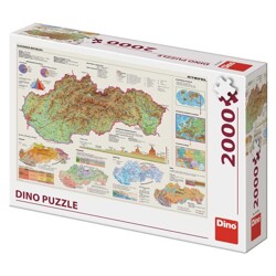 Puzzle - Mapa Slovenska (2000 dílků)