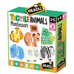 HEADU - Montessori - Dotykové puzzle - Zvířátka...