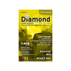 Obaly na karty - Diamond Sleeves: Yellow - Mini American 41x63 mm (100 ks)