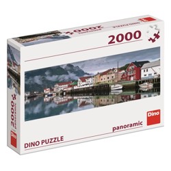 Puzzle Panoramic - Rybářská vesnice (2000 dílků)