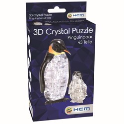 3D Crystal puzzle - Tučňáci (43 dílků)