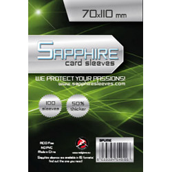 Obaly na karty - Sapphire Sleeves: Lime - 70x110 mm (100 ks)
