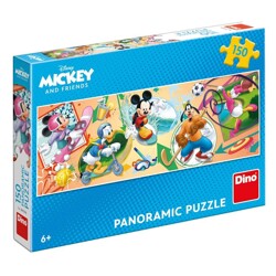 Puzzle Panoramic - Mickey s kamarády sportují (150 dílků)