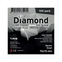 Obaly na karty - Diamond Sleeves: Black - Square...