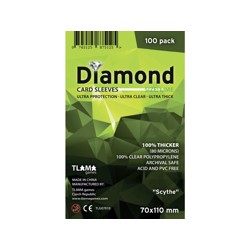Obaly na karty - Diamond Sleeves: Lime - ''Scythe'' 70x110 mm (100 ks)