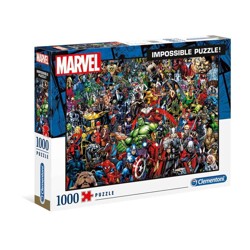 Puzzle - Marvel 80th Anniversary Impossible Puzzle - Characters (1000 dílků)