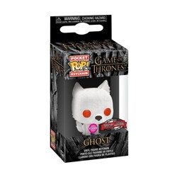 Funko POP: Keychain Game of Thrones - Ghost (Flocked)