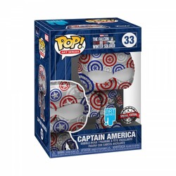 Funko POP: Marvel Patriotic Age - Captain America (Falcon and the Winter Soldier) (Artist Series) with Pop Protector