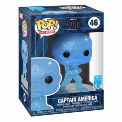 Funko POP: Infinity Saga - Captain America (Blue) (Artist Series) with Pop Pro...