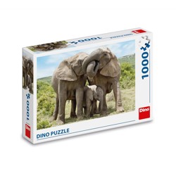 Puzzle - Sloní rodina (1000 dílků)