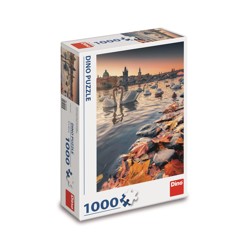 Puzzle - Labutě na Vltavě (1000 dílků)