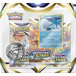 Pokémon Sword &amp; Shield - Brilliant Stars 3 Blister Booster - Glaceon