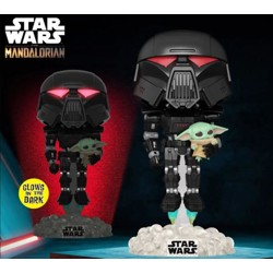 Funko POP: Star Wars - The Mandalorian - Dark Trooper with Child (exclusive sp...