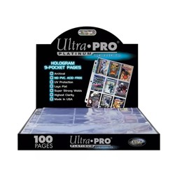 UltraPRO: Platinum stránkové obaly na 9 karet - 100 ks