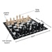 Šachy plastové s šachovnicí velké - venkovní