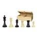 Šachové figury Staunton č. 6 - Nerva, plastové + dřevěná krabička