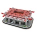 Nanostad: 3D puzzle fotbalový stadion ITALY - San Siro (Milan's packaging)