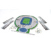 Nanostad: 3D puzzle fotbalový stadion UK - Etihad (Manchester City)