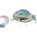 Nanostad: 3D puzzle fotbalový stadion UK - Etihad (Manchester City)