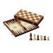 Šachy, Dáma + Backgammon set hnědý