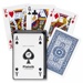 Bridž, Poker 100 % plastové karty Piatnik - modré (v plastové krabičce)