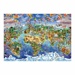 Puzzle XL - Ilustrovaná mapa světa (300 dílků)