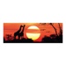 Puzzle Panoramic - Žirafy při západu slunce (1000 dílků)
