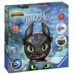 Puzzle 3D Puzzle-Ball - Jak vycvičit draka 3: Bezzubka (72 dílků)