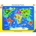 Puzzle - Mapa světa se zvířaty (30 dílků)