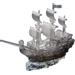 3D Crystal puzzle - Pirátská loď (101 dílků)