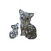 3D Crystal puzzle - Kočka s koťátkem (49 dílků)