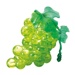 3D Crystal puzzle - Hroznové víno zelené (46 dílků)