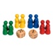 Playing pieces with dice