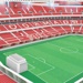Nanostad LED: 3D puzzle fotbalový stadion SPAIN - Wanda (ATL Madrid)