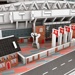 Nanostad: 3D puzzle fotbalový stadion UK - Anfield (Liverpool) NEW