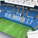 Nanostad Mini: 3D puzzle fotbalový stadion Spain - Santiago Bernabeu (Real Madrid)