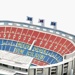 Nanostad Mini: 3D puzzle fotbalový stadion Spain - Camp Nou (FC Barcelona)