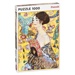 Puzzle - Klimt - Dáma s vějířem (1000 dílků)