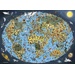 Puzzle - Kreslená mapa světa (1000 dílků)