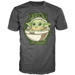 Funko POP Tee: Star Wars: The Mandalorian - Child On Board, tričko, Velikost - L