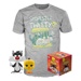 Funko POP Tee Box: Looney Tunes - Sylvester & Tweety (Flocked), Funko figurka a tričko, Velikost - S