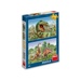 Puzzle - Souboj dinosaurů (2x48 dílků)