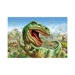 Puzzle - Souboj dinosaurů (2x48 dílků)
