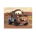 Dřevěné obrázkové kostky - Cars: Jízda (12 kostek)