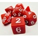 Sada kostek Opaque: Red / White (7)