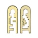 Mini Huzzle Cast - Keyhole gold - hlavolam